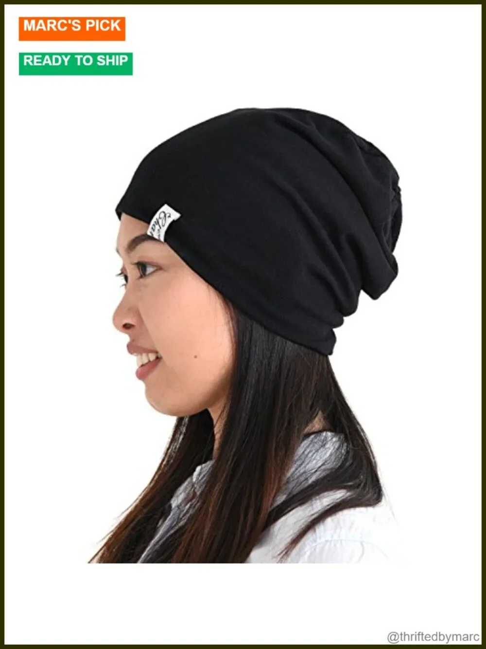 Slouchy Beanie Hat, Thin Baggy Knit Cap, Breathable Lightweight Unisex